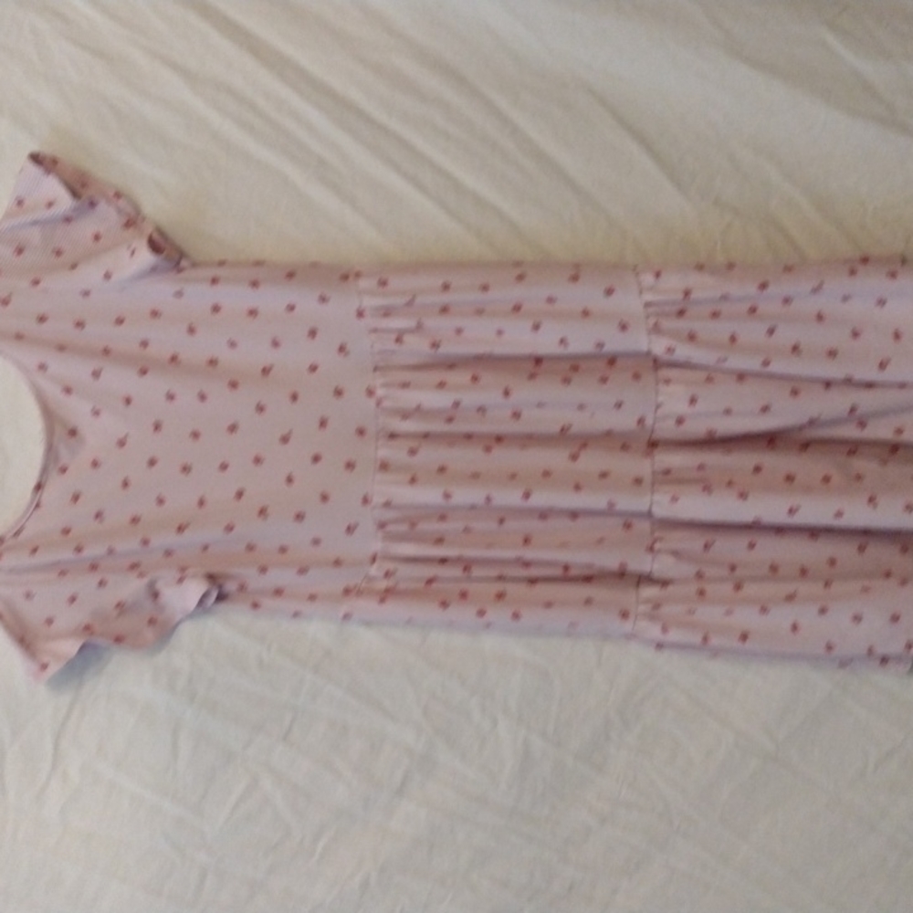 Size Large pink cottagecore dress flowers Women - Picture 4 of 9